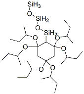 2,2,4,4,6,6-ヘキサキス(1-メチルプロポキシ)シクロヘキサントリシロキサン 化学構造式