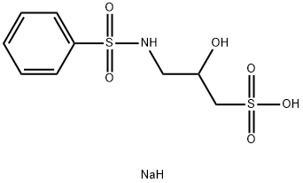 2-Hydroxy-3-[(phenylsulfonyl)amino]-1-propanesulfonic acid sodium salt Structure