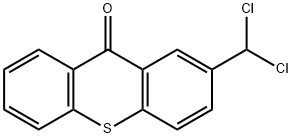 2-(ジクロロメチル)-9H-チオキサンテン-9-オン 化学構造式