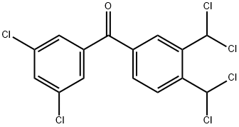 [3,4-Bis(dichloromethyl)phenyl](3,5-dichlorophenyl)methanone Struktur