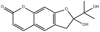 2,3-Dihydro-2-hydroxy-2-(1-hydroxy-1-methylethyl)-7H-furo[3,2-g][1]benzopyran-7-one Structure