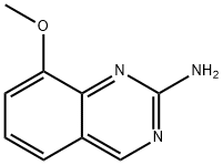 2-氨基-8-甲氧基喹唑啉 结构式