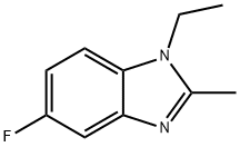 1-乙基-5-氟-2-甲基-1H-苯并[D]咪唑 结构式
