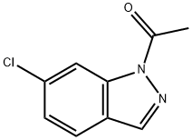 1-乙酰基-6-氯-1H-吲唑,708-40-7,结构式