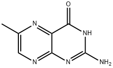 2-アミノ-6-メチルプテリジン-4-オール 化学構造式