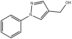 (1-フェニル-1H-ピラゾール-4-イル)メタノール 化学構造式