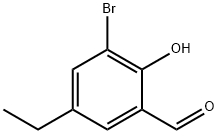 3-溴-5-乙基-2-羟基苯甲醛, 708209-58-9, 结构式