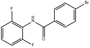 4-ブロモ-N-(2,6-ジフルオロフェニル)ベンズアミド 化学構造式