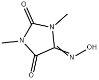 Imidazolidinetrione, dimethyl-, 4-oxime (9CI) Struktur
