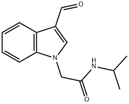 2-(3-FORMYL-INDOL-1-YL)-N-ISOPROPYL-ACETAMIDE Structure