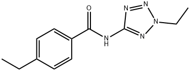 Benzamide, 4-ethyl-N-(2-ethyl-2H-tetrazol-5-yl)- (9CI) Struktur
