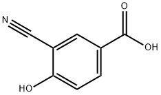 3-Cyano-4-hydroxybenzoic acid 化学構造式