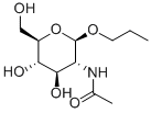 PROPYL 2-ACETAMIDO-2-DEOXY-BETA-D-GLUCOPYRANOSIDE Struktur