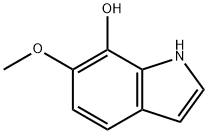 1H-Indol-7-ol, 6-Methoxy- 化学構造式