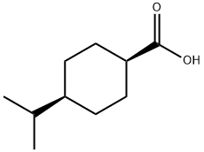 (1α)-4α-イソプロピルシクロヘキサンカルボン酸 化学構造式