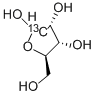 D-リボース-1-13C 化学構造式