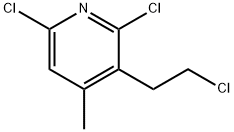 2,6-Dichloro-3-(2-chloroethyl)-4-methylpyridine Struktur