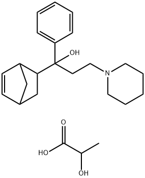 Milchsure, Verbindung mit α-Bicyclo[2.2.1]hept-5-en-2-yl-α-phenylpiperidin-1-propanol (1:1)