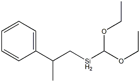 Methyldi(ethoxy)(2-phenylpropyl)silane Structure