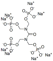 [(Carbonylbisnitrilo)tetrakis(methyleneoxy)]tetraphosphonic acid octasodium salt 结构式
