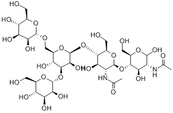 MANNOTRIOSE-DI-(N-ACETYL-D-GLUCOSAMINE) Structure