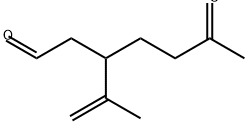 3-异丙烯基-6-氧代庚醛, 7086-79-5, 结构式