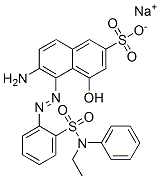 sodium 6-amino-5-[[2-[(ethylphenylamino)sulphonyl]phenyl]azo]-4-hydroxynaphthalene-2-sulphonate,70865-30-4,结构式