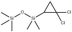 1-(2,2-Dichlorocyclopropyl)-1,1,3,3,3-pentamethylpropanedisiloxane Struktur