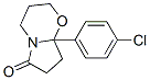 8a-(4-クロロフェニル)テトラヒドロ-2H-ピロロ[2,1-b][1,3]オキサジン-6(7H)-オン 化学構造式