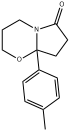 8a-(4-Methylphenyl)-3,4,8,8a-tetrahydro-2H-pyrrolo[2,1-b][1,3]oxazin-6(7H)-one 结构式