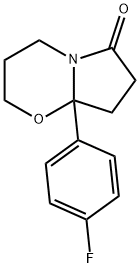 8a-(4-Fluorophenyl)-3,4,8,8a-tetrahydro-2H-pyrrolo[2,1-b][1,3]oxazin-6(7H)-one Structure