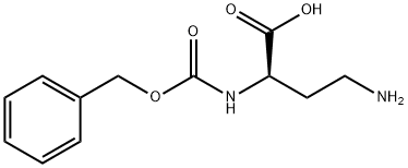 N-alpha-Cbz-D-2-4-diaminobutanoic acid Structure