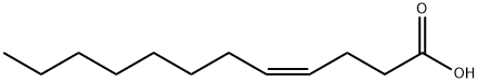 (4Z) - 十二碳-4-烯酸, 7089-43-2, 结构式
