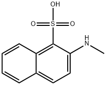 2-メチルアミノ-1-ナフタレンスルホン酸 化学構造式