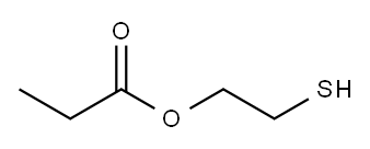 Propanoic acid 2-mercaptoethyl ester Structure