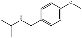 N-(4-メトキシベンジル)プロパン-2-アミン 化学構造式