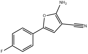 2-AMINO-5-(4-FLUOROPHENYL)FURAN-3-CARBONITRILE Structure