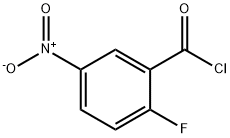 2-氟-5-硝基苯甲酰氯 结构式