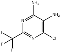 4,5-ジアミノ-6-クロロ-2-(トリフルオロメチル)ピリミジン 化学構造式