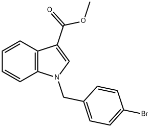 1H-INDOLE-3-CARBOXYLIC ACID, 1-[(4-BROMOPHENYL)METHYL]-, METHYL ESTER|