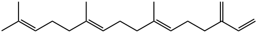 (6E,10E)-7,11,15-Trimethyl-3-methylene-1,6,10,14-hexadecatetrene Structure