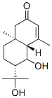 (4aR)-4aβ,5,6,7,8,8a-Hexahydro-5β-hydroxy-6α-(1-hydroxy-1-methylethyl)-4,8aα-dimethylnaphthalen-2(1H)-one Structure