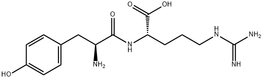 Nα-(L-チロシル)-L-アルギニン 化学構造式