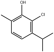 2-chloro-3-isopropyl-6-methylphenol Struktur