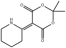 2,2-Dimethyl-5-(2-piperidinylidene)-1,3-dioxane-4,6-dione Struktur