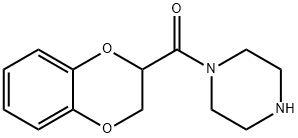 N-(1,4-苯并二烷-2-羰基)哌嗪, 70918-00-2, 结构式
