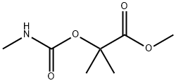 Propanoic acid, 2-methyl-2-[[(methylamino)carbonyl]oxy]-, methyl ester (9CI) 化学構造式