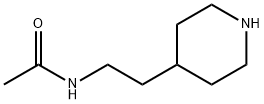 N-(2-ピペリジン-4-イルエチル)アセトアミド 化学構造式