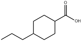4-プロピルシクロヘキサンカルボン酸 (cis-, trans-混合物) 化学構造式