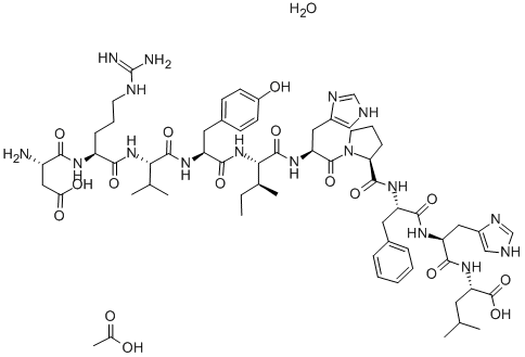 アンギオテンシンI, ヒト 化学構造式